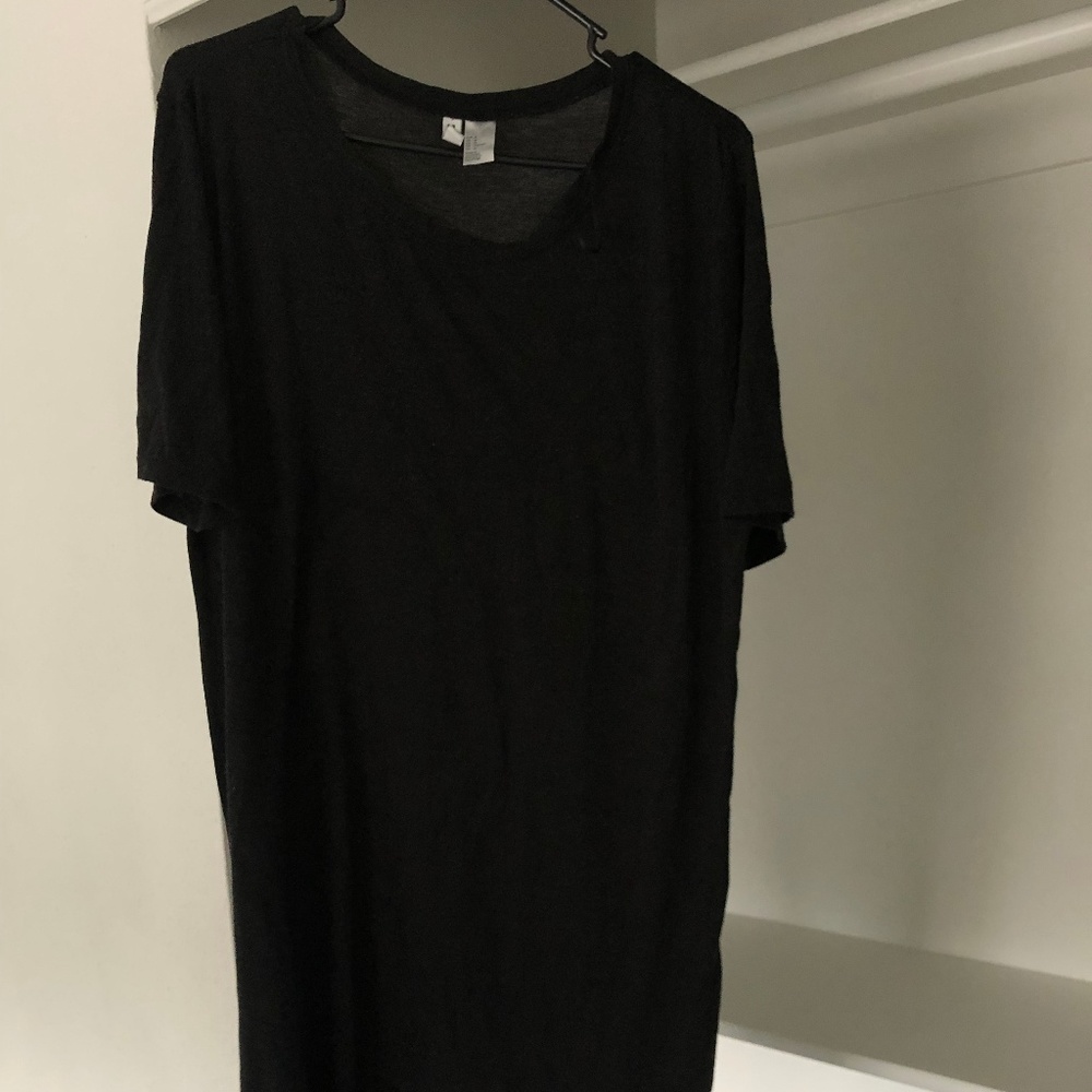 H&M black tshirt dress